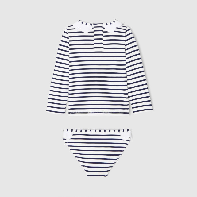 Baby girl UV protection swimsuit set