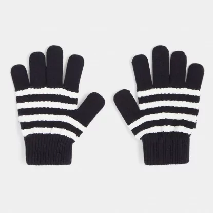 Boy striped gloves