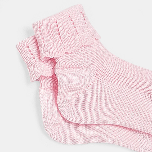 Set of 6 pairs of baby girl socks