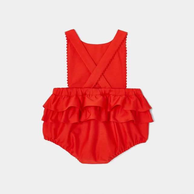 Baby girl cotton piqué bloomers