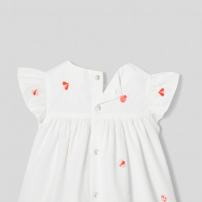فستان بوبلين للفتيات الصغيرات