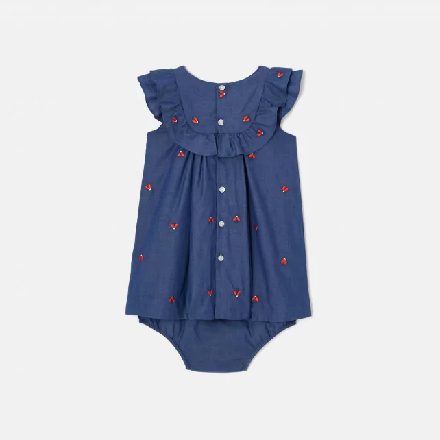 Toddler girl chambray dress