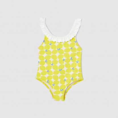 لباس سباحة بتصميم ليمون للفتيات الصغيرات