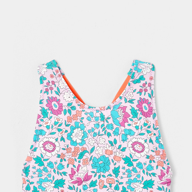 لباس سباحة بطبعة ليبرتي للفتيات الصغيرات