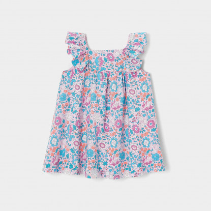 فستان بطبعة ليبرتي للفتيات الصغيرات