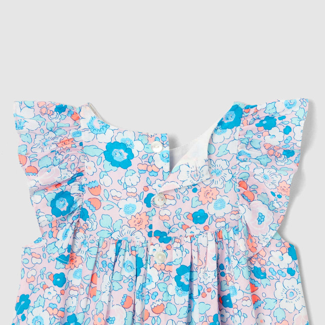 فستان بطباعة ليبرتي للفتيات الصغيرات