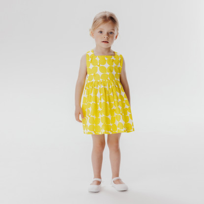 فستان بتصميم ليمون للفتيات الصغيرات