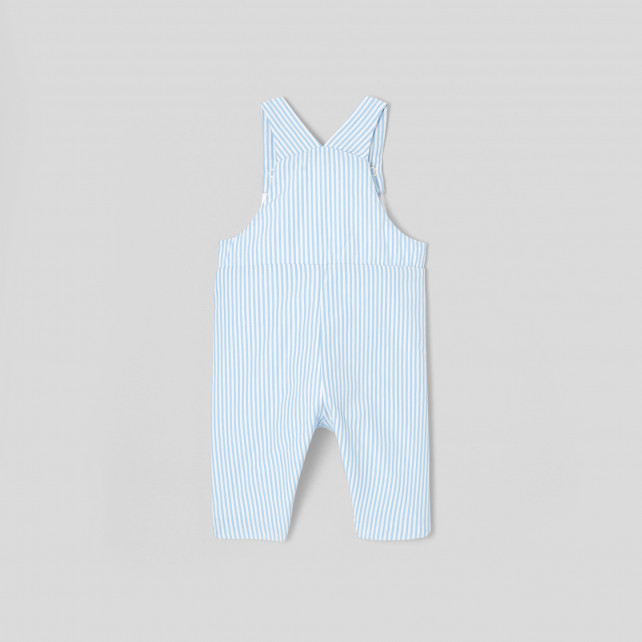 Baby boy striped dungarees