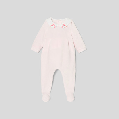 Baby girl velour pyjamas