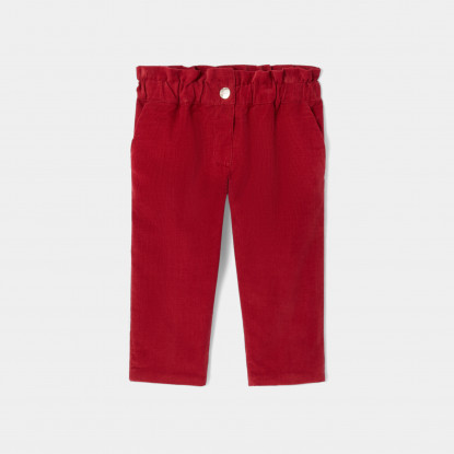 Baby girl velour trousers