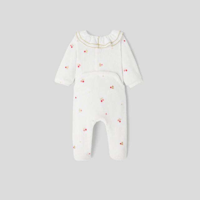 Baby girl velour pyjamas