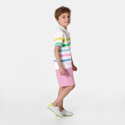 Boy striped polo shirt