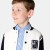 Boy varsity bi-material jacket