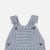 Baby boy overalls in striped twill