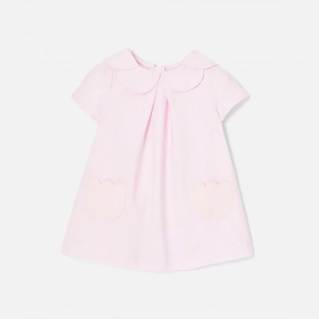 Baby girl dress in cotton piqué
