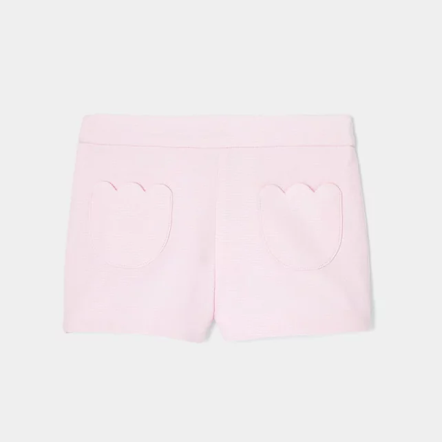 Baby girl shorts in cotton piqué