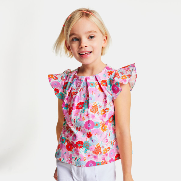 Girl blouse in Liberty fabric