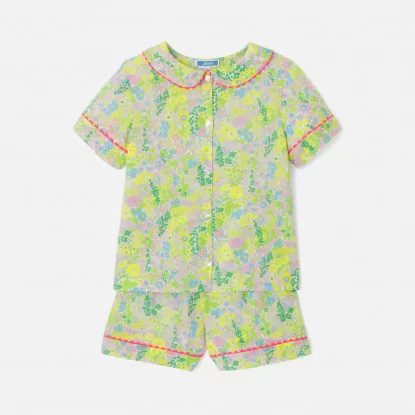 Girl shorts pyjamas in Liberty fabric