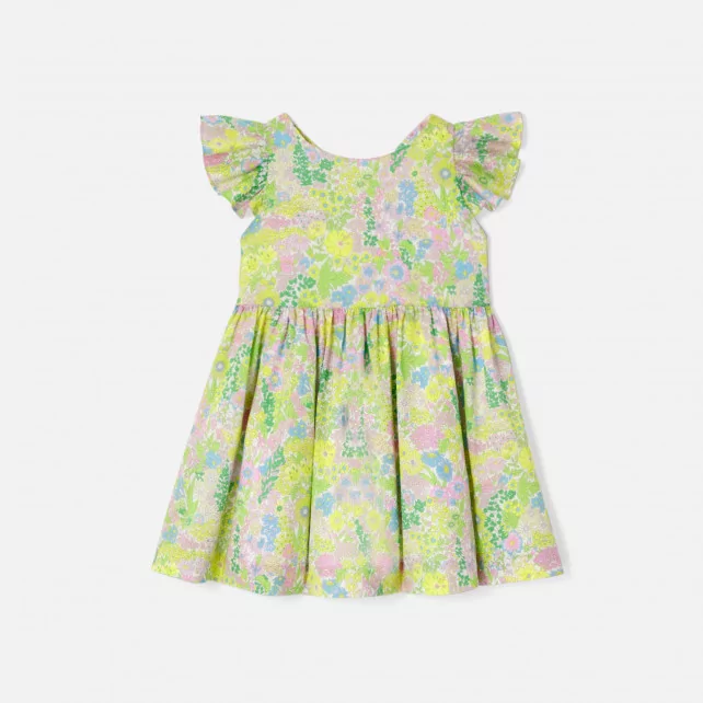 فستان من قماش ليبرتي لطفلة صغيرة