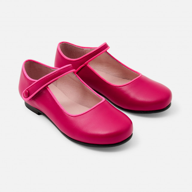 Girl Mary Janes in smooth leather